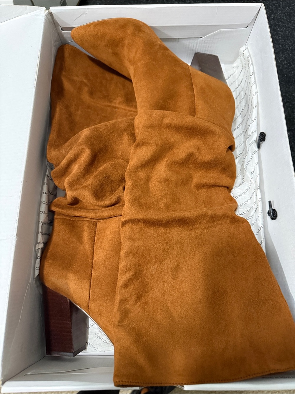 Aldo Rust Suede Over-the-Knee Boots